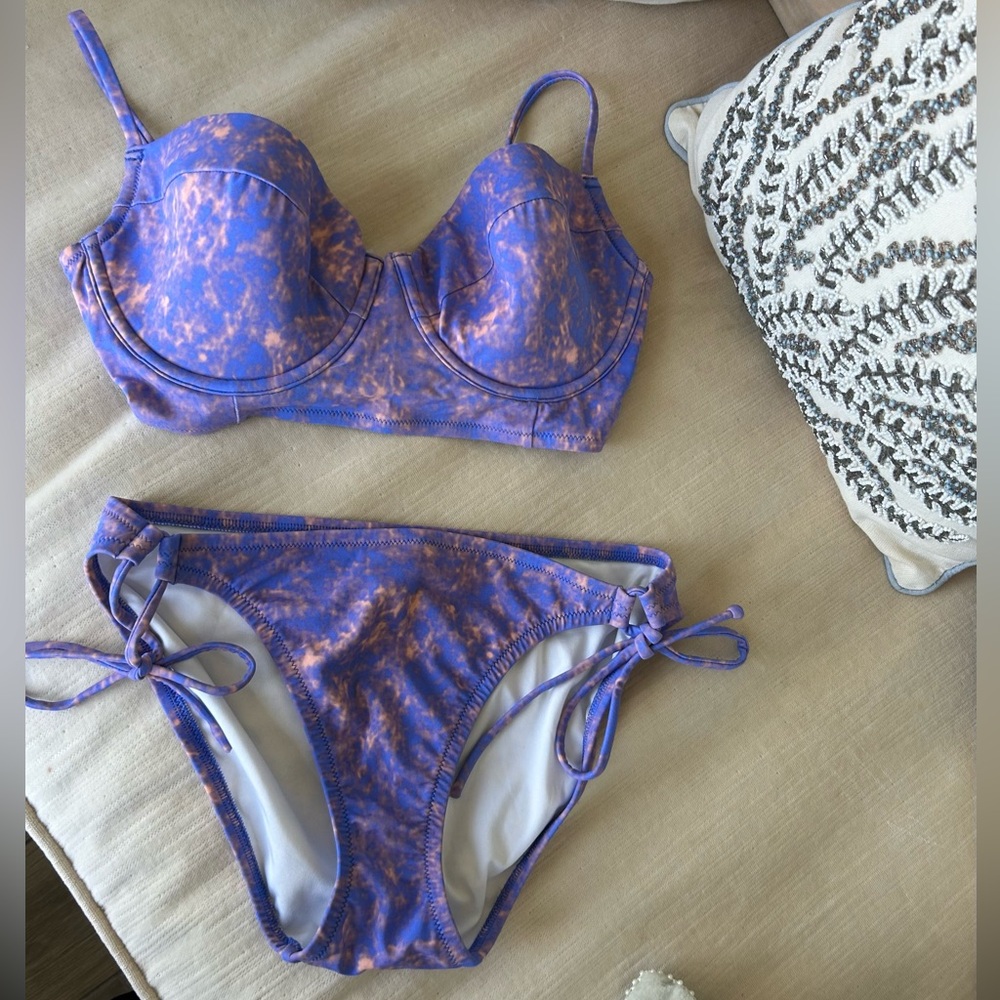 Victoria Secret Purple Bikini Set size Medium